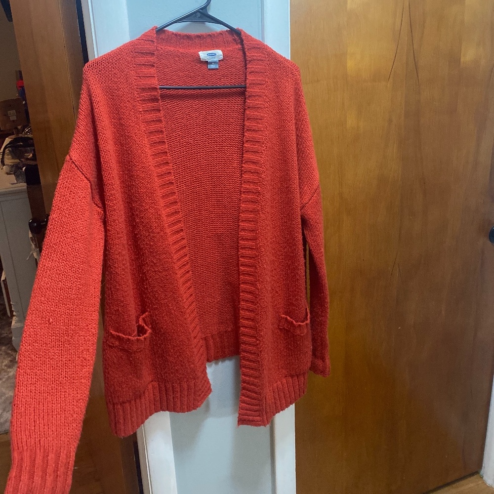 Burnt orange cardigan